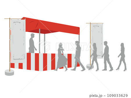屋台と人々 屋台と人々 109033629