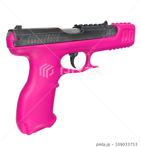 Handgun isolated on white backgroundのイラスト素材 [109033753] - PIXTA