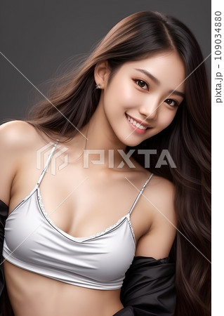 若い女性のポートレート 109034880