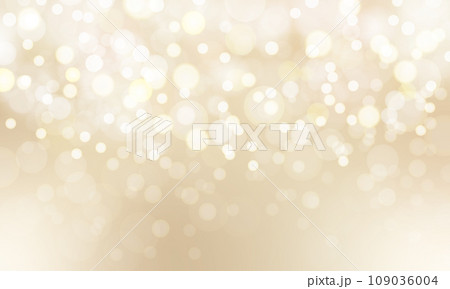 キラキラ輝く玉ボケが綺麗なゴールドの背景イラスト、クリスマスやウェディング、ラグジュアリーな雰囲気に キラキラ輝く玉ボケが綺麗なゴールドの背景イラスト、クリスマスやウェディング、ラグジュアリーな雰囲気に 109036004