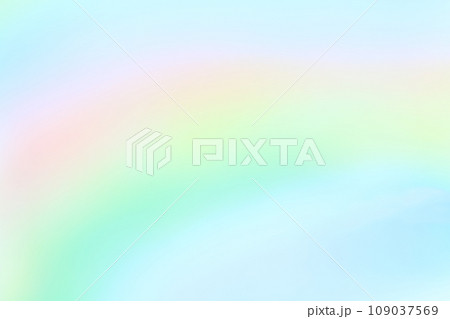 レインボーカラーの緩やかなライン背景　 109037569