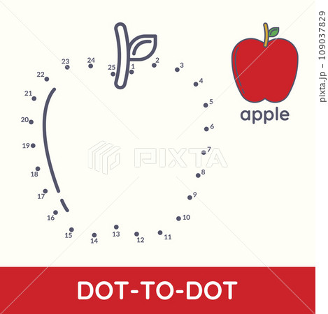 Education game for children connect the dots and coloring practice