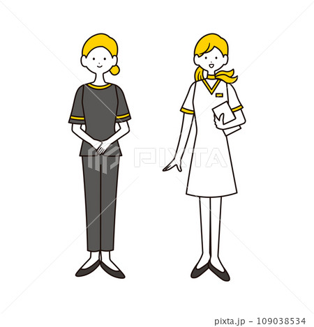エステティシャンのイラスト素材セット 109038534