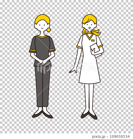 エステティシャンのイラスト素材セット 109038534