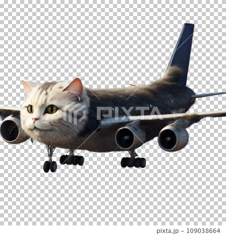 猫行機　ねこうき　猫型飛行機 109038664