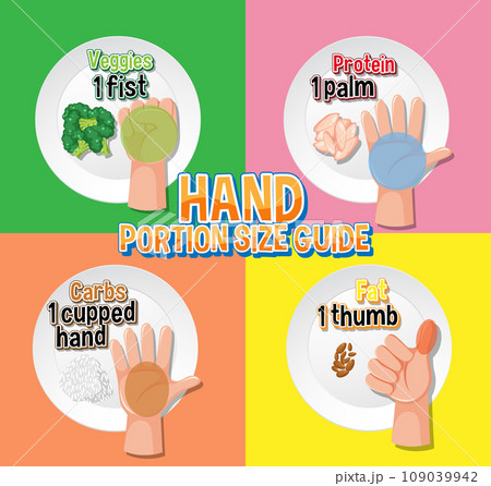 Hand Portion Size Guide for Healthy Eating 109039942 PIXTA