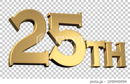 3DCG角色「25th/25th」金色、金色 109040094