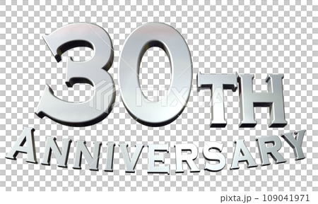 3DCG「30th Anniversary/30周年」シルバー,銀 109041971