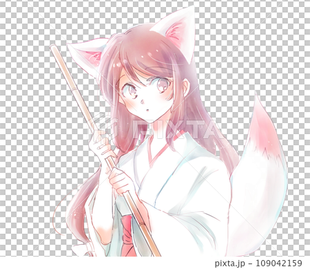 狐の神使の女の子のイメージ 狐の神使の女の子のイメージ 109042159