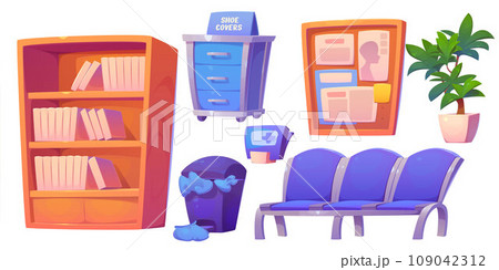 Hospital lobby interior furniture set Hospital lobby interior furniture set 109042312