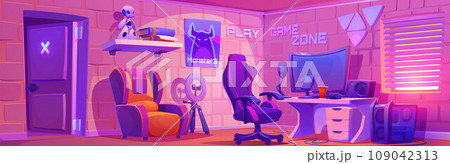 Computer gaming blogger studio Computer gaming blogger studio 109042313