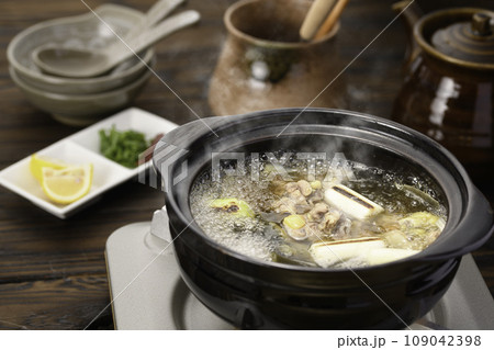 コラーゲンたっぷりの鍋料理 すっぽん鍋 109042398