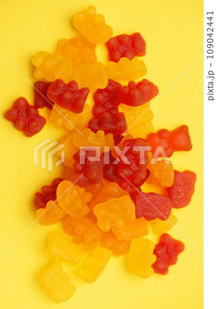 Vitamins for children, as jelly gummy bears candy Vitamins for children, as jelly gummy bears candy 109042441