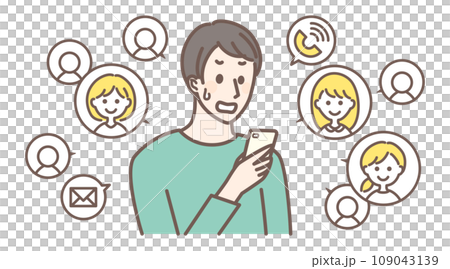 A man is confused because there are too many people on a matching app 109043139