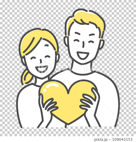 A couple with a heart 109043153