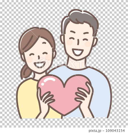 A couple with a heart 109043154