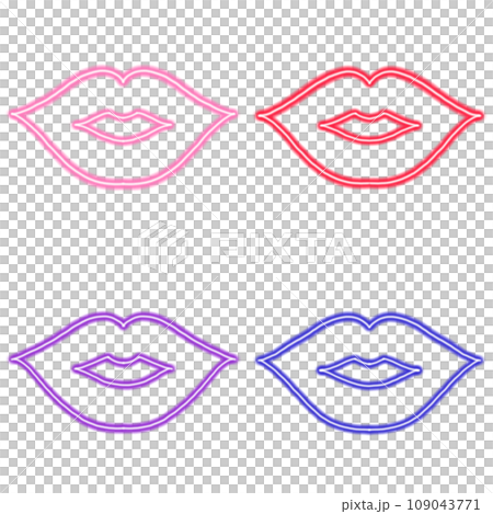 Illustration of kiss mark 109043771