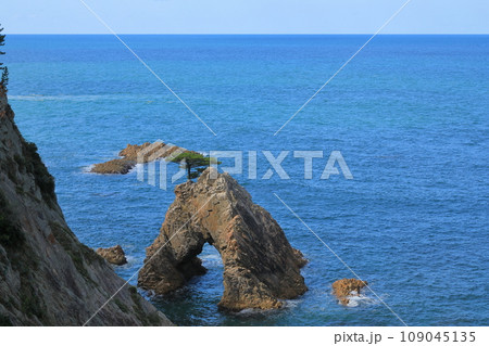 鳥取浦富海岸の千貫松島の景色 109045135