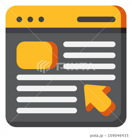 Advertising Icon. Digital marketing concept. Flat icon 109046435