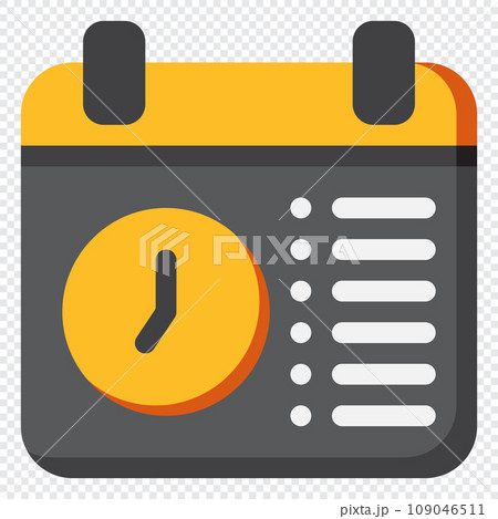 Schedule Icon. Digital marketing concept. Flat icon Schedule Icon. Digital marketing concept. Flat icon 109046511