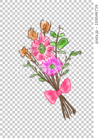 可愛的乾燥花插畫 可愛的乾燥花插畫 109046739