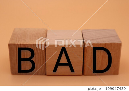 BADと書かれた積み木 BADと書かれた積み木 109047420