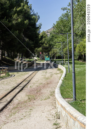 Train track of the Utrillas mining museum 109048359