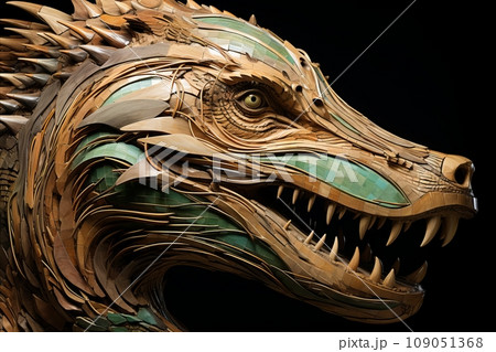 Green Dragon. Icon of New Years Good Luck and Prosperity title. Green Dragon. Icon of New Years Good Luck and Prosperity 109051368