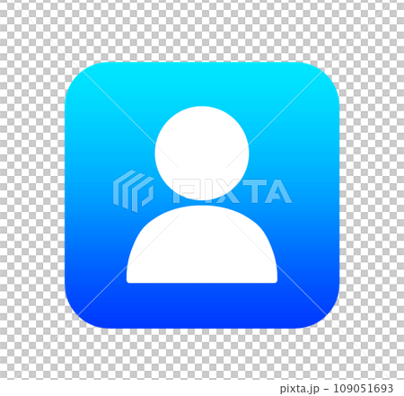 blue gradient user icon 109051693