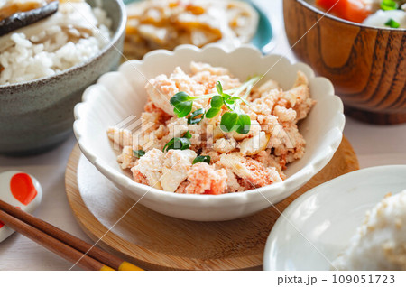 豆腐と明太子の炒め物 109051723