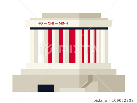 Mausoleum of Ho Chi Minh - modern flat design style single isolated image Mausoleum of Ho Chi Minh - modern flat design style single isolated image 109052208