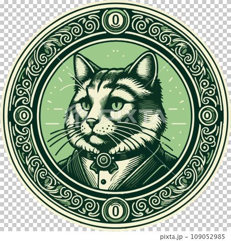 Illustration of a cat that can be used as an icon Illustration of a cat that can be used as an icon 109052985