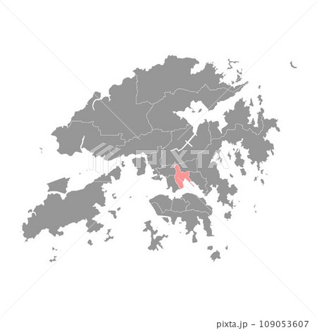 Kowloon city district map, administrative division of Hong Kong. Vector illustration. Kowloon city district map, administrative division of Hong Kong. Vector illustration. 109053607