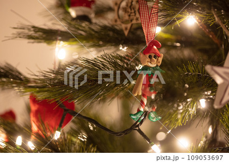 Australian Christmas Decorations on a Tree 109053697