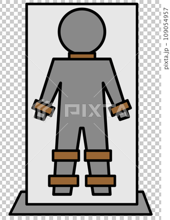 監禁されたり全身を拘束されている人物イラスト 監禁されたり全身を拘束されている人物イラスト 109054957
