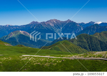 長野県の乗鞍岳の観光登山 魔王岳の山頂からの眺め 長野県の乗鞍岳の観光登山 魔王岳の山頂からの眺め 109055027