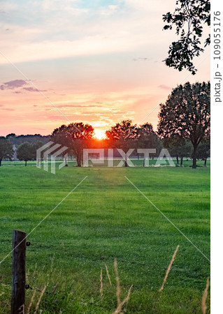 Rustic Sunset: A Countryside Evening Rustic Sunset: A Countryside Evening 109055176