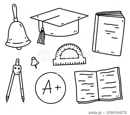 A set of school or student items A set of school or student items 109056878