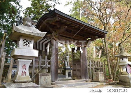 秋の大口真神神社　東京 109057183
