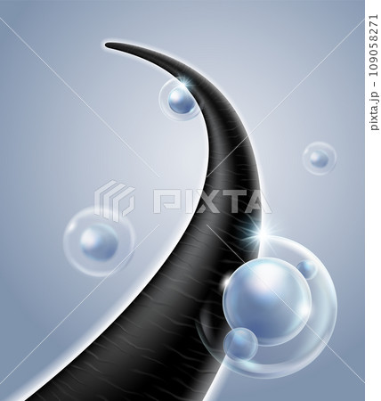 Serum or shampoo penetrates into the hair Serum or shampoo penetrates into the hair 109058271