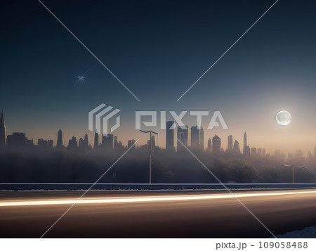 都会のビル群 109058488