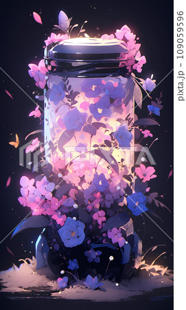 Abstract Floral Background Fantasy Composition 109059596