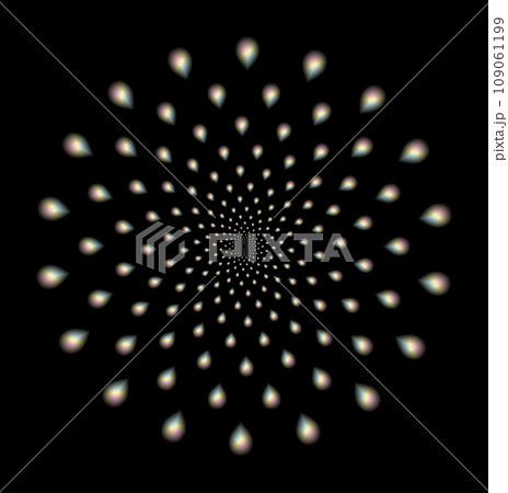 Fibonacci gradient blurred Ratio Spiral Vector Pattern 109061199