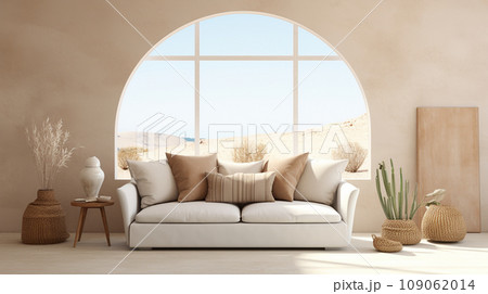 living room interior mock up, modern furniture and decorative green arch with trendy dried flowers, white sofa and armchair living room interior mock up, modern furniture and decorative green arch with trendy dried flowers, white sofa and armchair 109062014