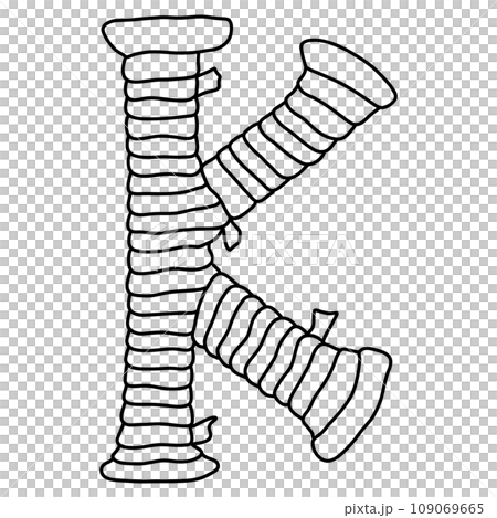 (Uppercase) Mummy Halloween font design (Uppercase) Mummy Halloween font design 109069665