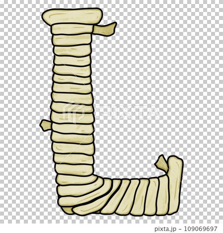 (Uppercase) Mummy Halloween font design 109069697