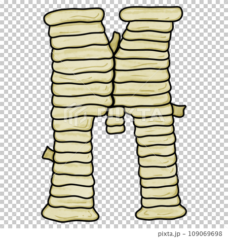 (Uppercase) Mummy Halloween font design 109069698