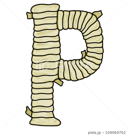 (Uppercase) Mummy Halloween font design 109069702
