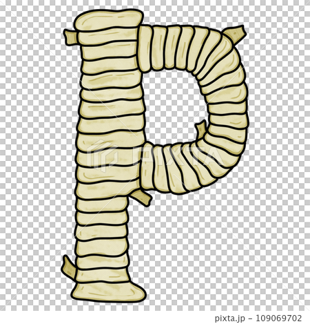 (Uppercase) Mummy Halloween font design 109069702