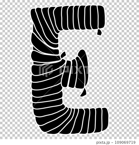 (Uppercase) Mummy Halloween font design 109069719